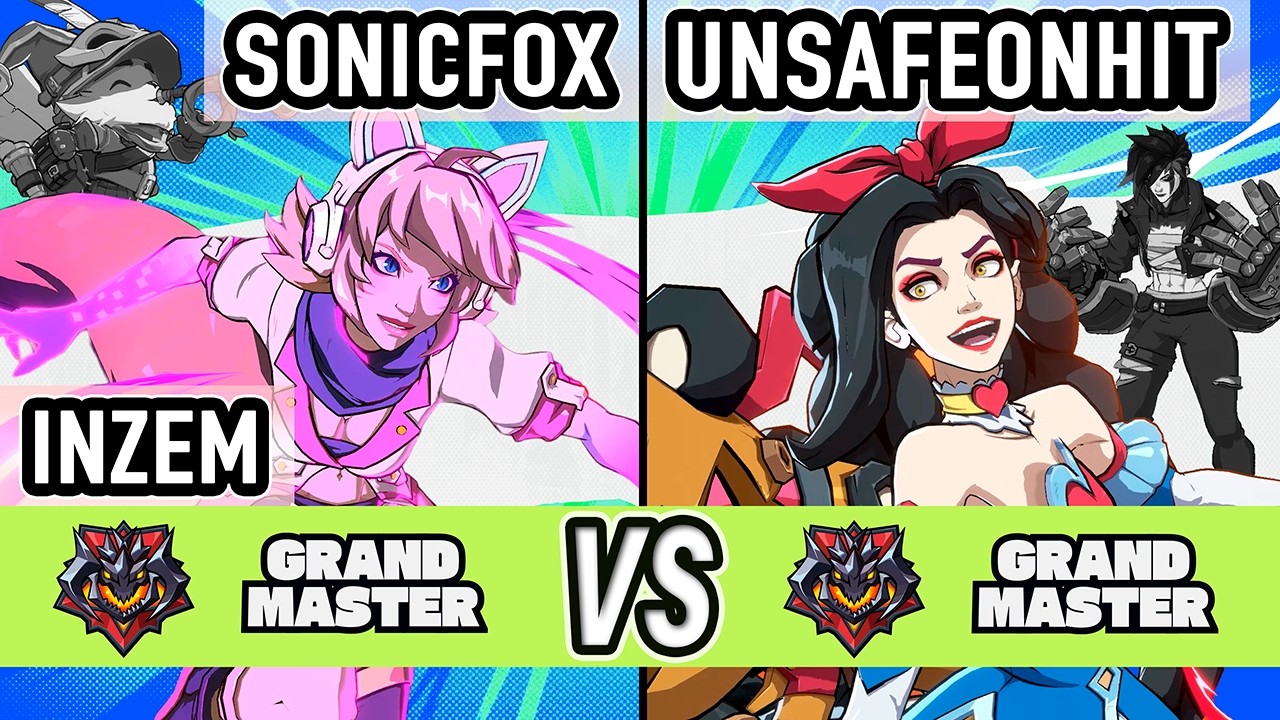 2XKO ▰ SonicFox + INZEM (Ahri / Teemo) vs UnsafeonHit (Vi / Jinx) ▰ High Level Gameplay