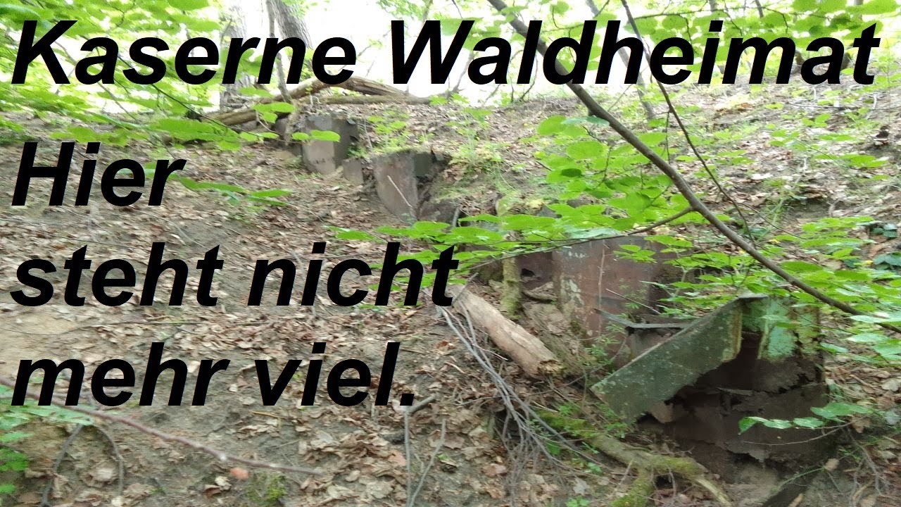 Lost Place - Überreste der Kaserne Waldheimat im Panzerwald Mannheim - Käfertal.