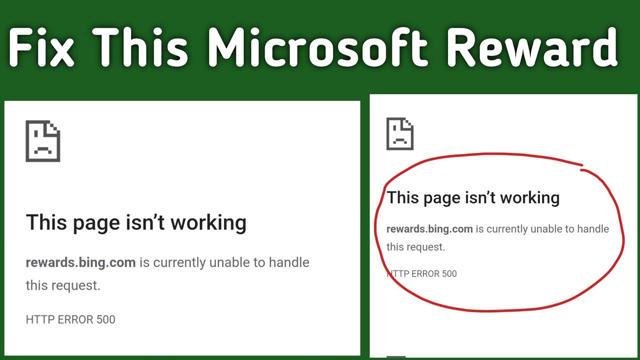 How To Fix Microsoft Rewards This Page isn't Working Right Now | Microsoft Rewards Not Working