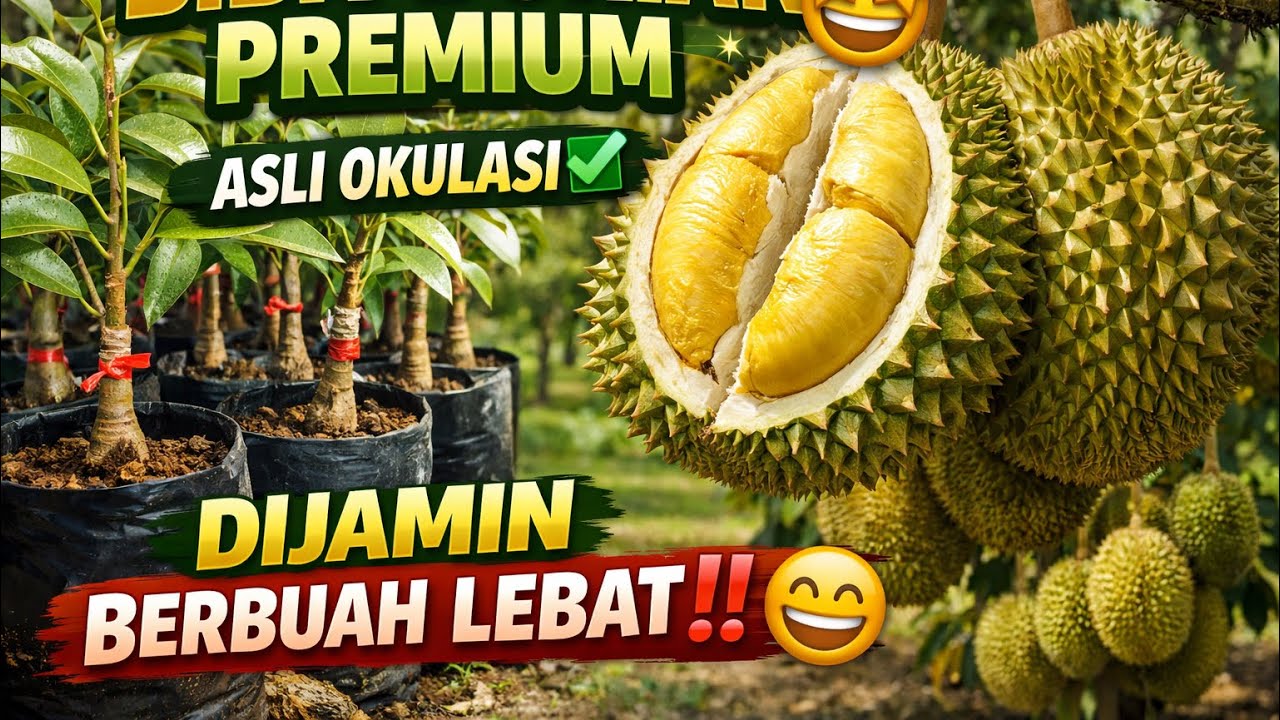BIBIT DURIAN PREMIUM KUALITAS EKSPOR ‼️✅🤩