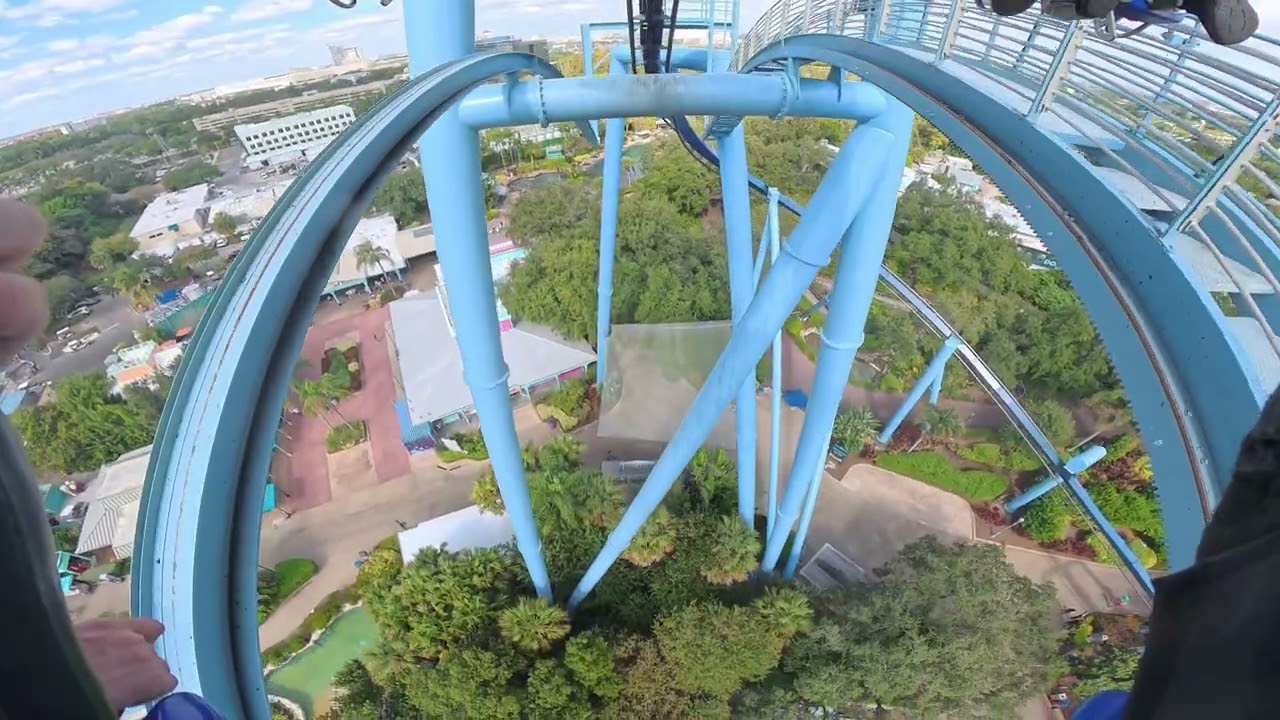 Busch Gardens Manta Rollercoaster - Play in 4k