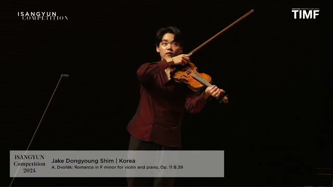 Jake Dongyoung Shim 심동영 at Isang Yun Competition 2024, A. Dvořák: Romance in F Minor