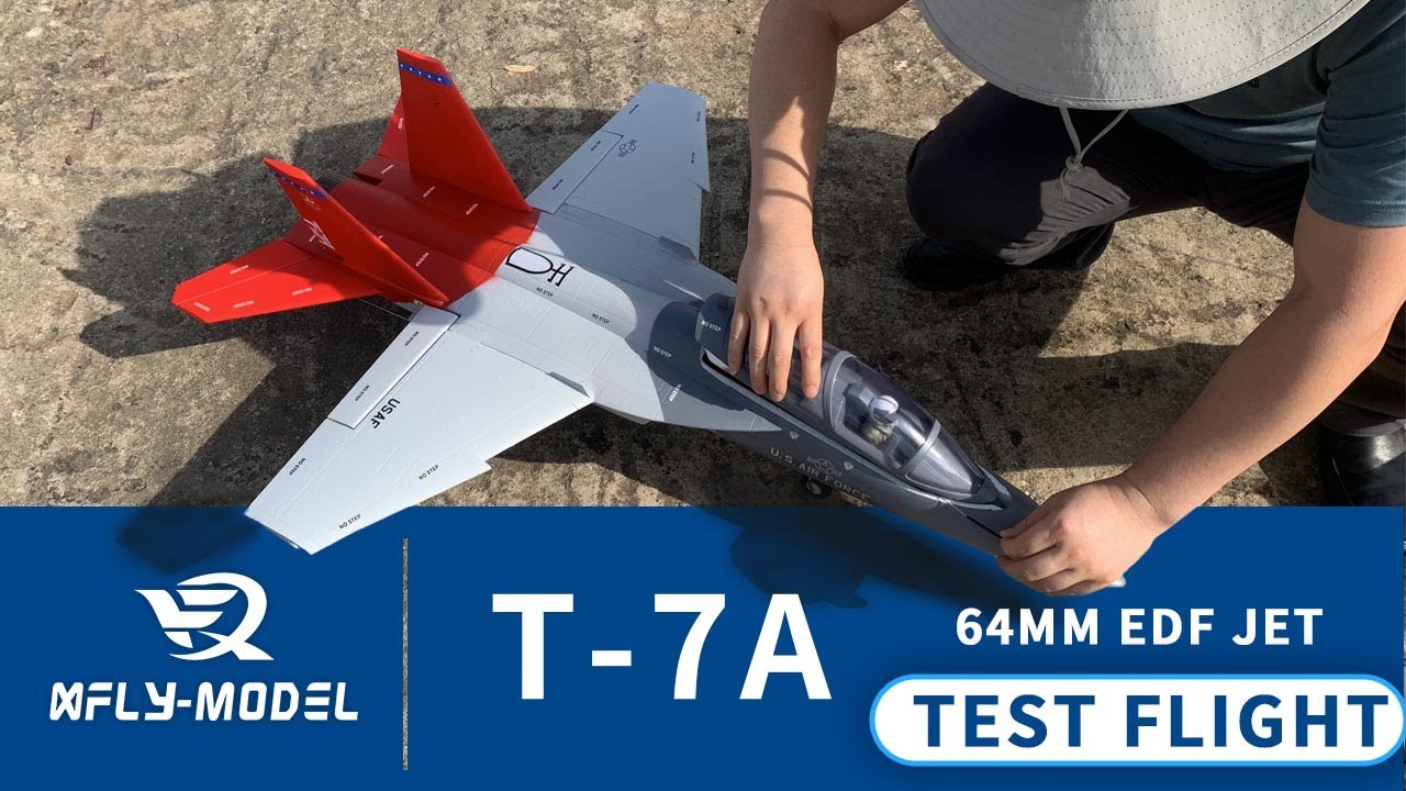 XFly T-7A│64mm EDF Jet-Test Flight of Painted Sample with No Editing