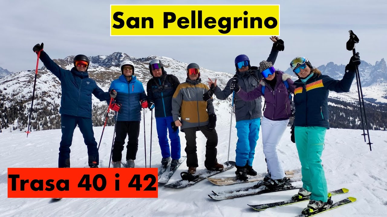 San Pellegrino 🇮🇹 Ski route 40 route 42 PL GO PRO #dolomites