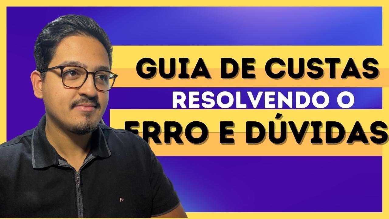 COMO TIRAR GUIA DE CUSTAS - TJMG (DICA DE OURO) - PROBLEMA RESOLVIDO