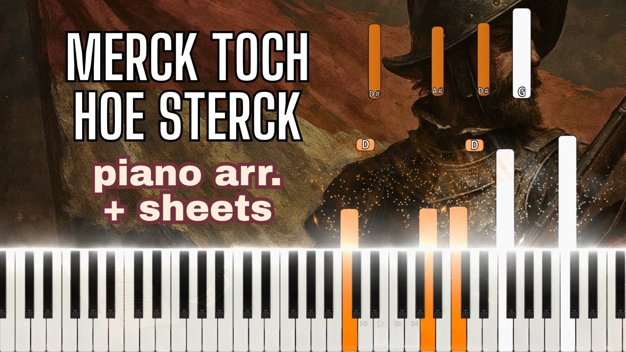 Dutch Golden Age Song (Merck toch hoe Sterck) | Synthesia Piano Tutorial + Sheet Music / MIDI