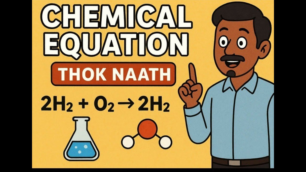 Chemical equations explained in Thok Naath