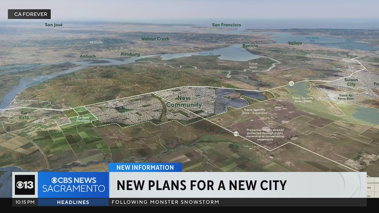 Updated plans for proposed new Solano County city released