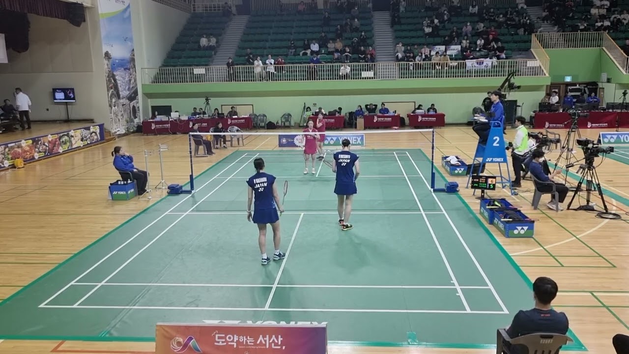2set 스매시에서 대포소리나는 여복  Nagahara Matsumoto vs 김혜정 정나은  2023 korea japan badminton 한일배드민턴