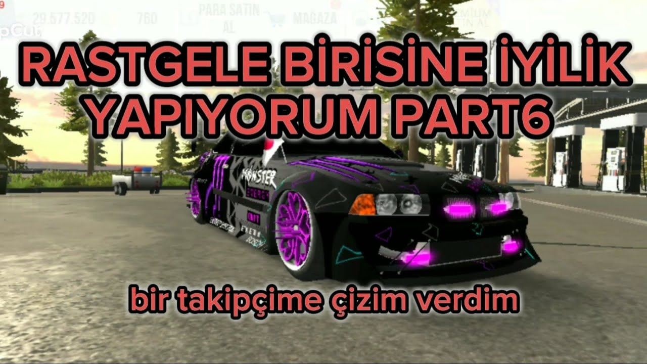 Rastgele birisine iyilik yapıyorum part6. Bir takipçime çizimli araba verdim CPM 