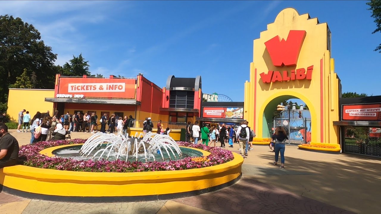 Walibi Holland walkthrough 4K 2023
