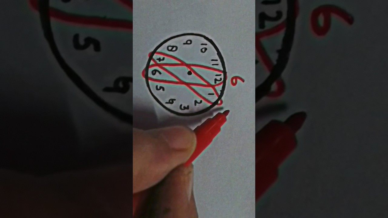 clock trick / why 6 ? #why #clock #forfun #only4fun #shorts