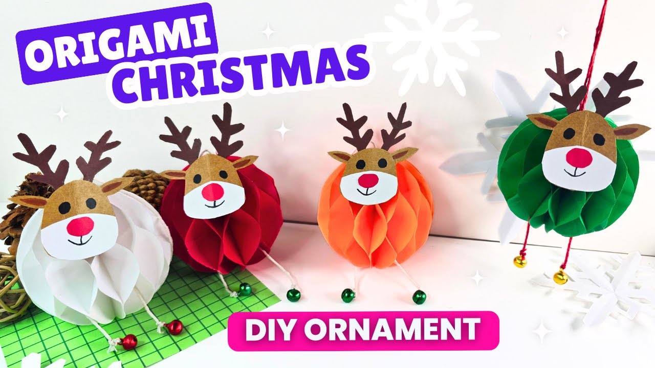 PAPER CHRISTMAS DECORATIONS | DIY DECOR | DEER