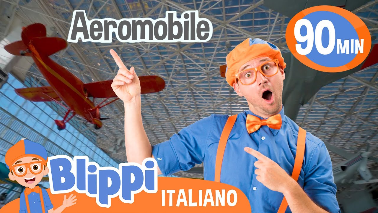 Blippi Esplora Diversi Aeroplani al Museo Del Volo! | Blippi | Moonbug Kids - Cartoni Animati