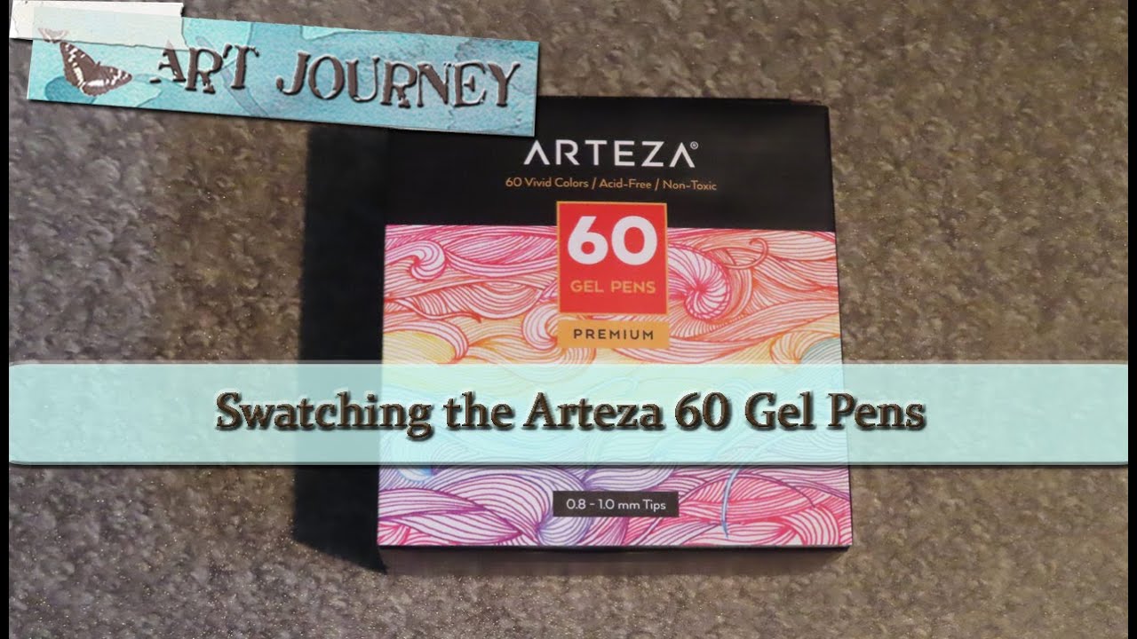 Swatching the 60 Arteza Gel Pens | UK Gel Pen Comparison Series - Part 5