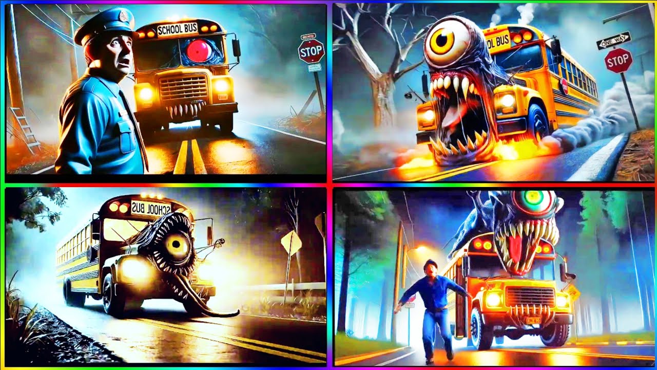 🔥🎶Monster School Bus Eater coffin danc song 