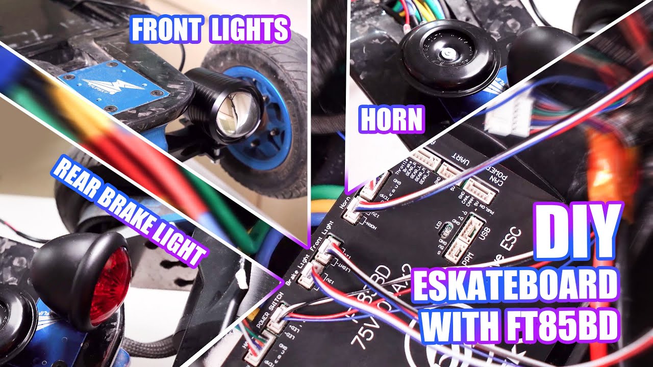 Flipsky Dual ESC FT85BD DIY Eskateboard Tutorial