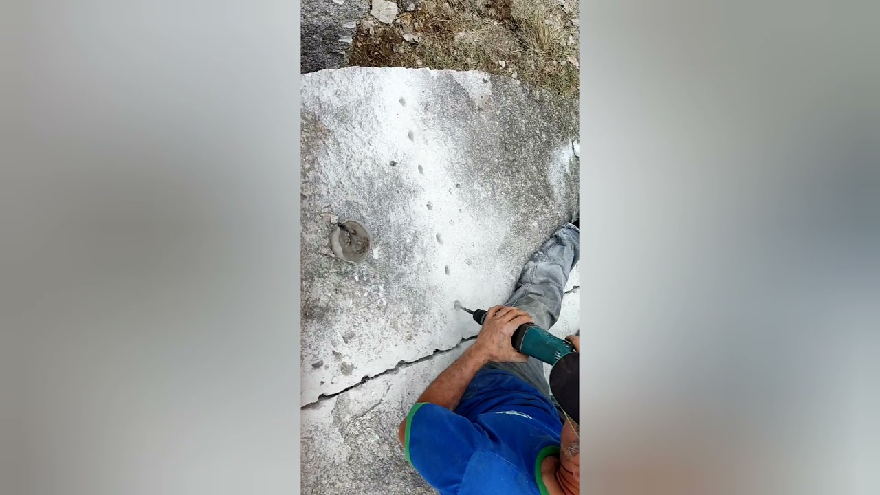 como corta  pedra com furadeira