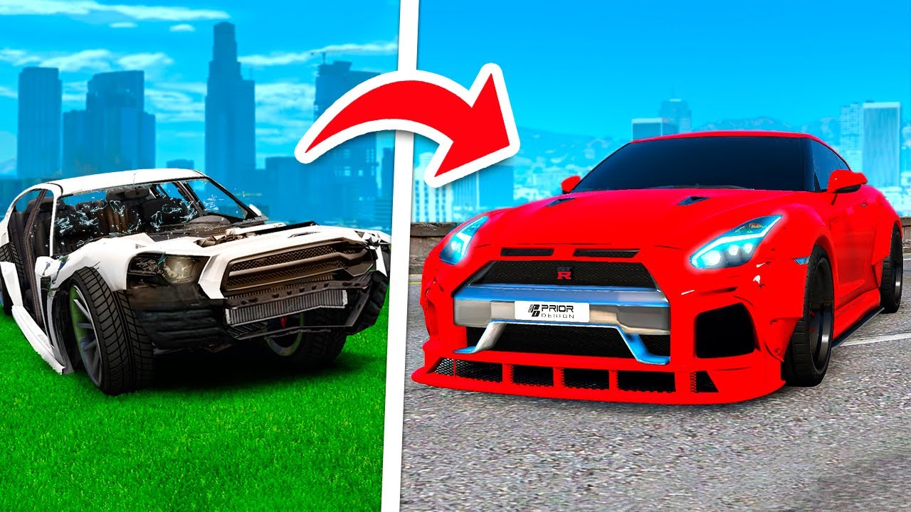 CONSERTEI O CARRO DO FRANKLIN QUEBRADO NO GTA 5