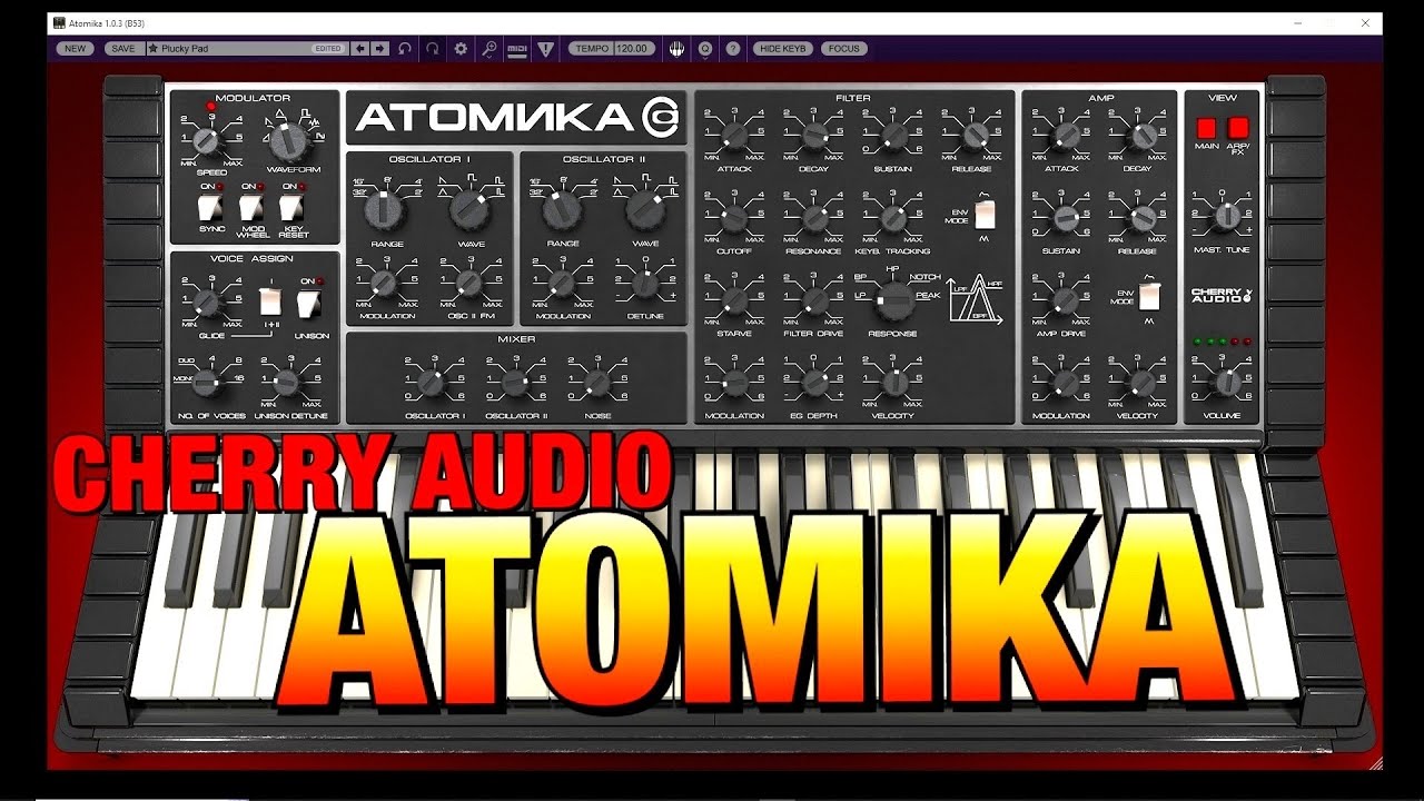 ATOMIKA - Soviet Synthesizer by Cherry Audio - Full Tutorial & Massive Sound Demo