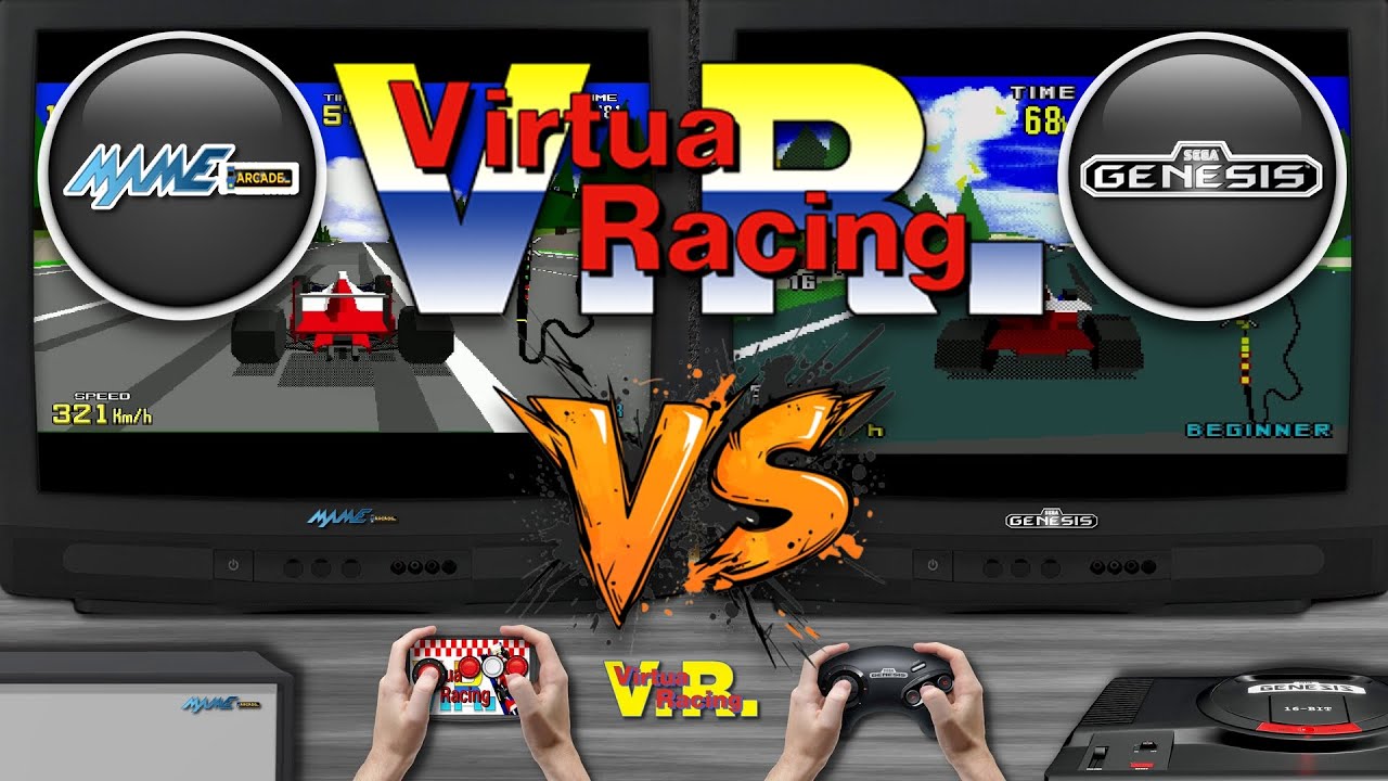 Virtua Racing 🎮 Arcade vs Sega Genesis | Side-by-Side Comparison