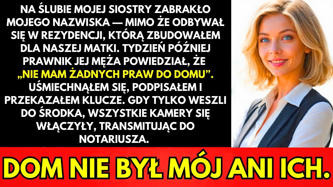 Na Weselu Mojej Siostry Wymazali Moje Imię—Więc Pozwoliłem Im Wejść Prosto W Moją Pułapkę