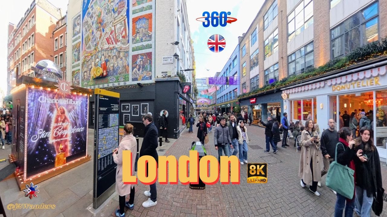 Soho London Walk 360&deg; 8K VR | Berwick Street Market | #london  #england #europe #travel