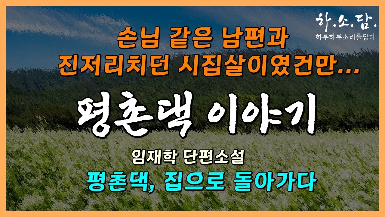 평생 진저리치던 시집살이를 한 평촌댁의 기막힌 이야기. [평촌댁, 집으로 돌아가다 - 임재학]
