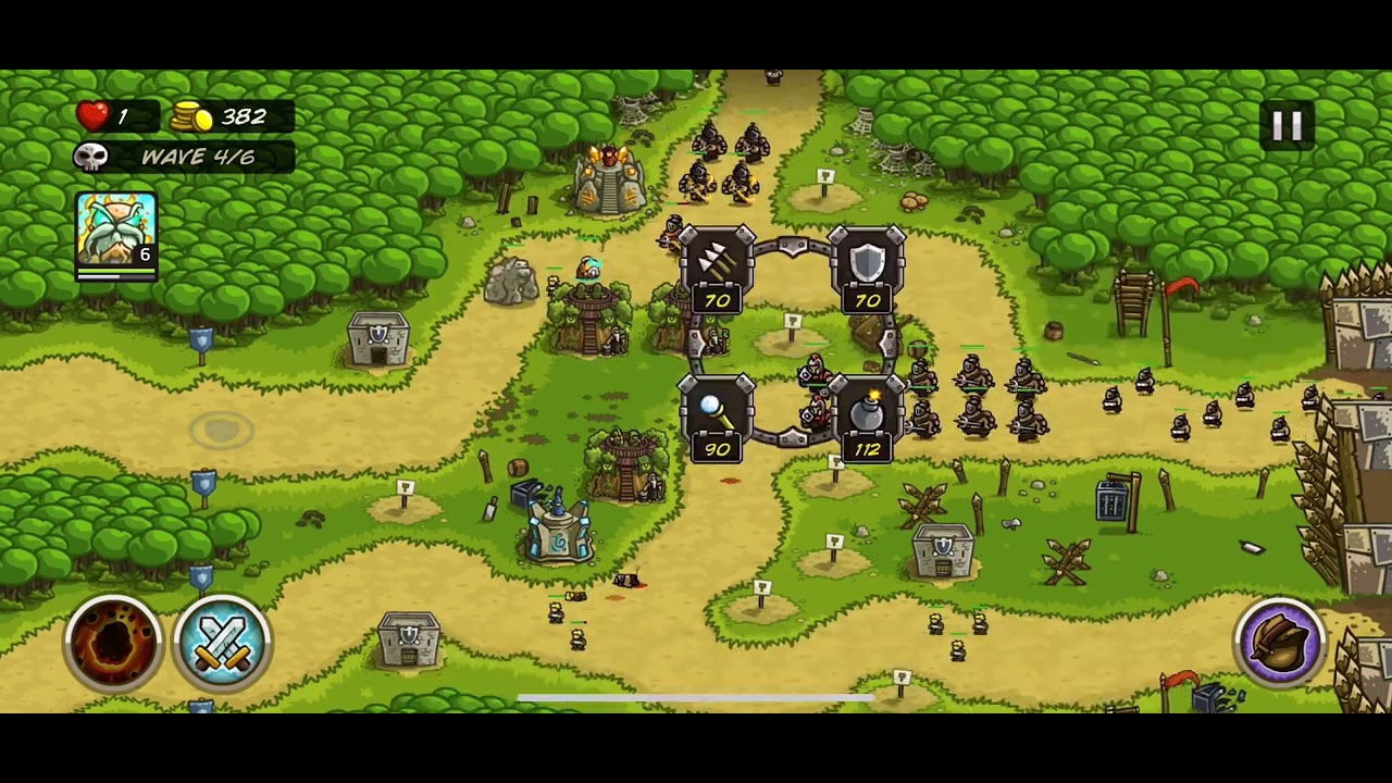 Bandits Lair Heroic Challenge | NO items | Kingdom Rush Veteran Difficulty Gameplay 53