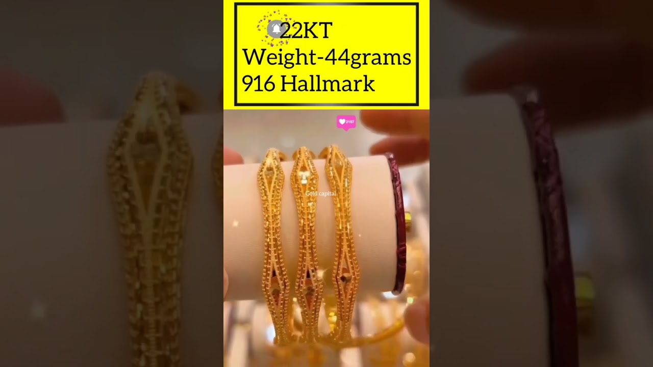 Exquisite 22 Carat Gold Bracelet Designs Under 44 Grams | Timeless Elegance for Your Collection!