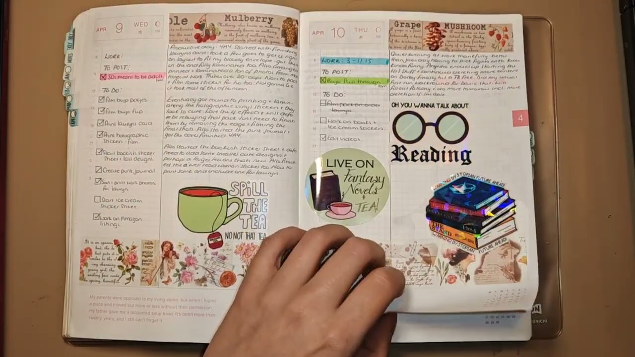 Journal ASMR - Hobonichi Cousin 2025 Full Flip Through