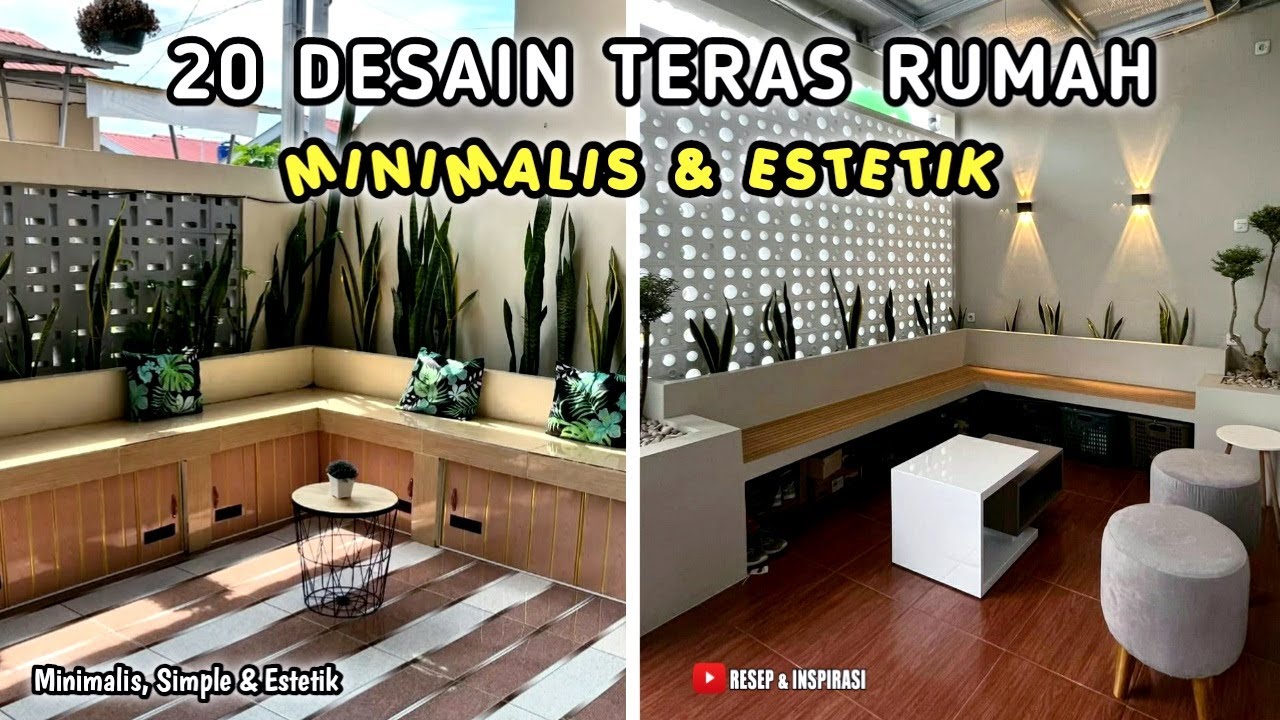 20 DESAIN TERAS RUMAH MINIMALIS DAN ESTETIK TERBARU