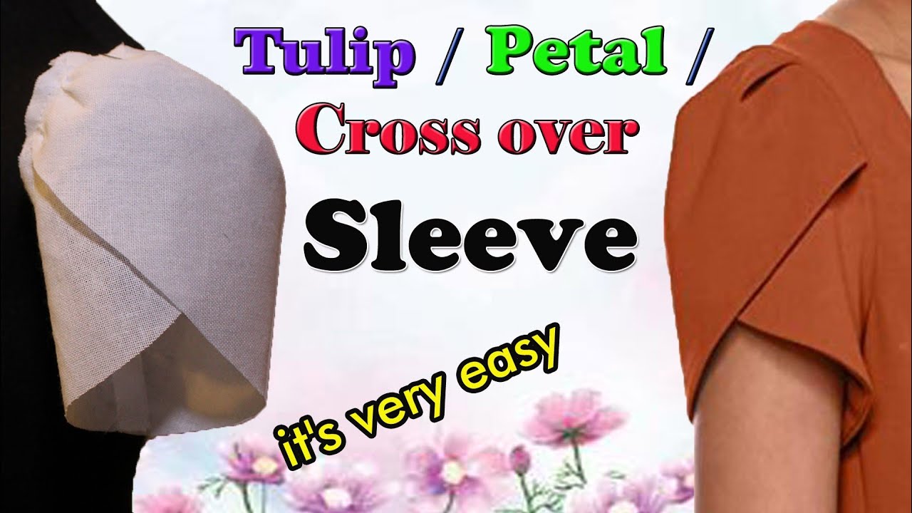 ටියුලිප් අත/crossover sleeve /Tulip sleeve #petalsleeve #howtocutsareejacket