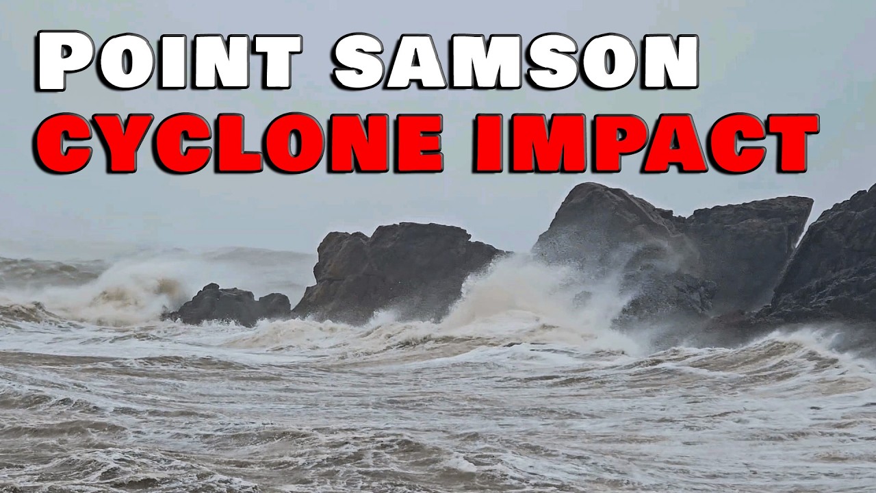 Cyclone Narelle impacts Point Samson along WA Coast