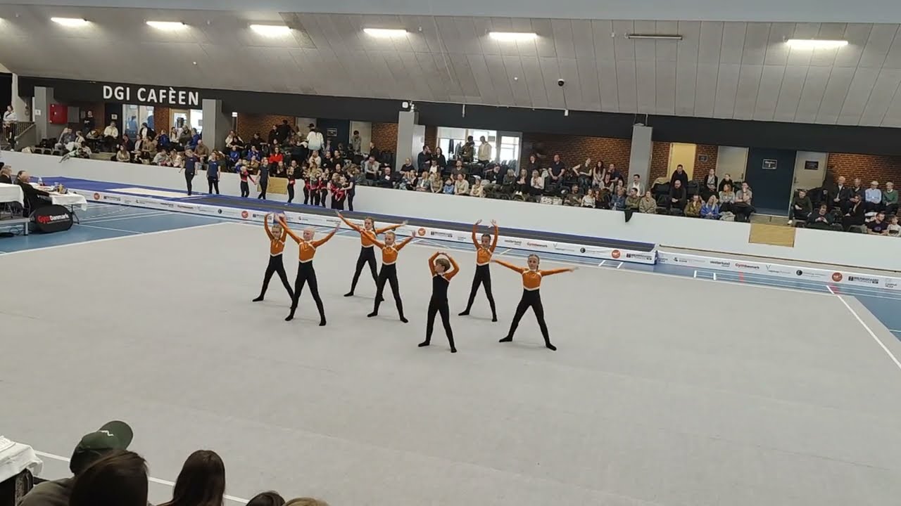 Jelling Teamgym micro gul Aabybro Regionsrækken Vest 2  runde 2025