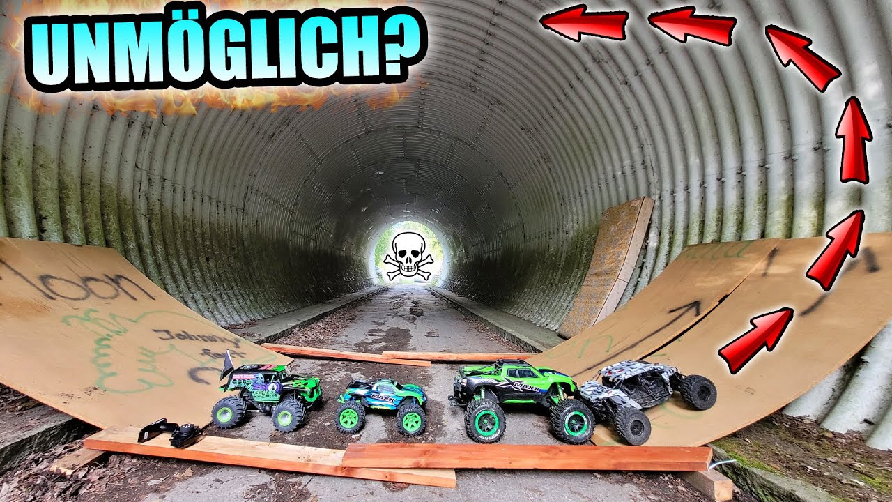 Welches FAHRZEUG SCHAFFT den SALTO im TUNNEL? (unmöglich?)