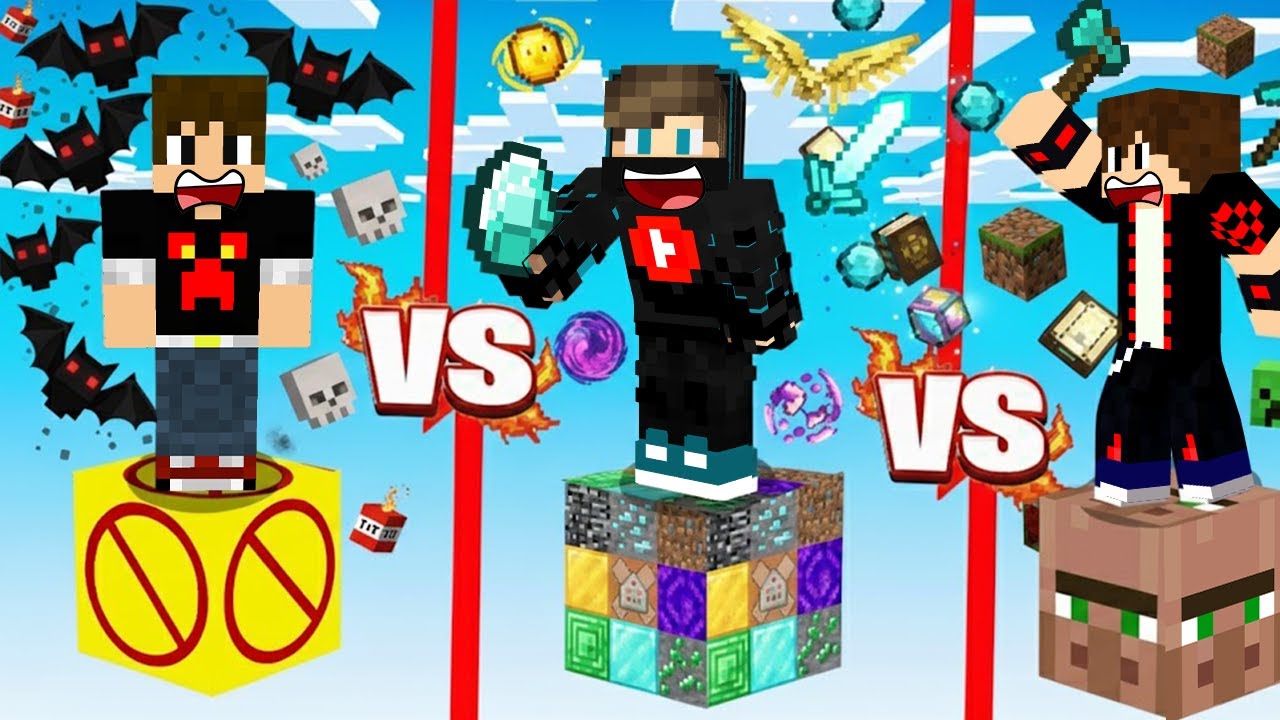 ماين كرافت : عشنا 24 ساعة على بلوكات الحظ المستحيلة !!؟🔥😱