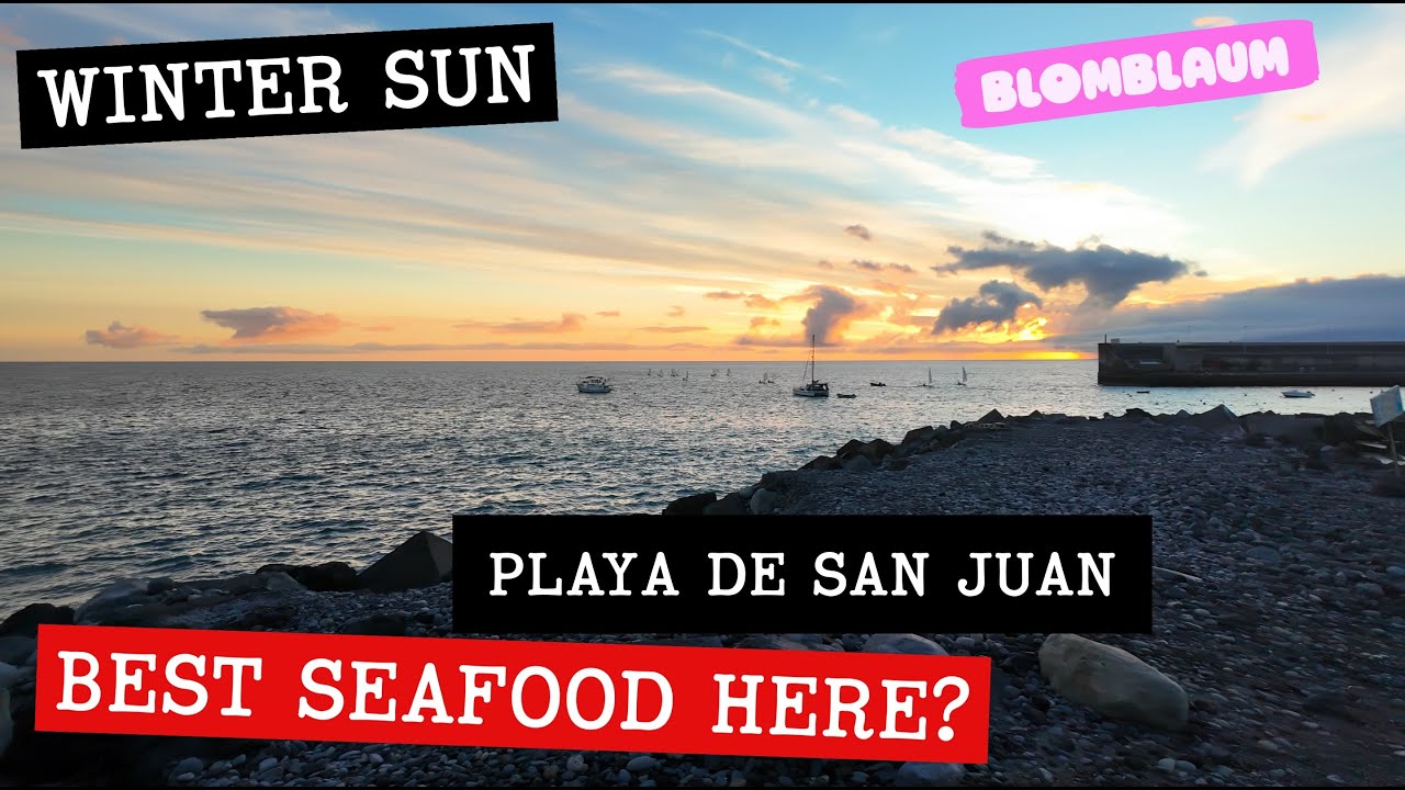 Playa de San Juan Tenerife 🇪🇸 Relaxed Seaside Walk, Local Life & Amazing Seafood by the Ocean