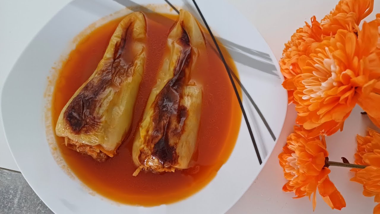 Paprike punjene👌Gefüllte Paprika Deutsche Paprika aber mit Balkan Geschmack💫