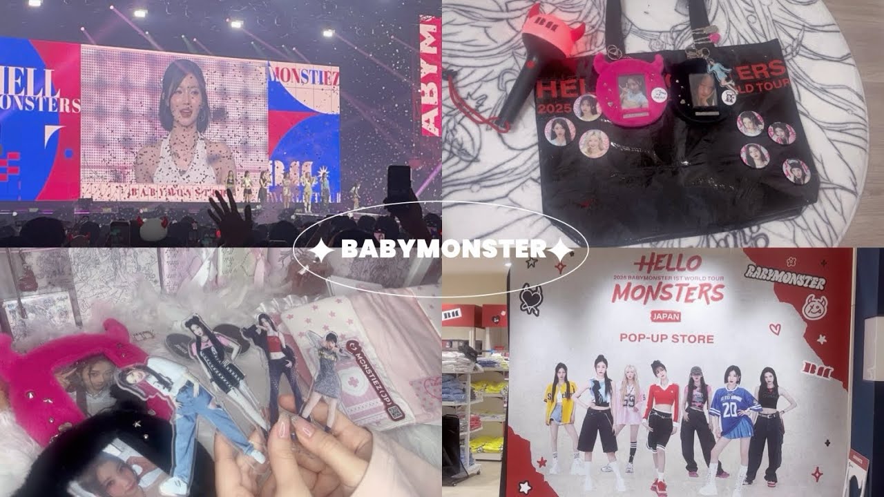 POPUP！購入品開封とライブ参戦🎀BABYMONSTER/POPUPMD グッズ/DRIP/베이비몬스터/現場VLOG/推し活/ベビモン