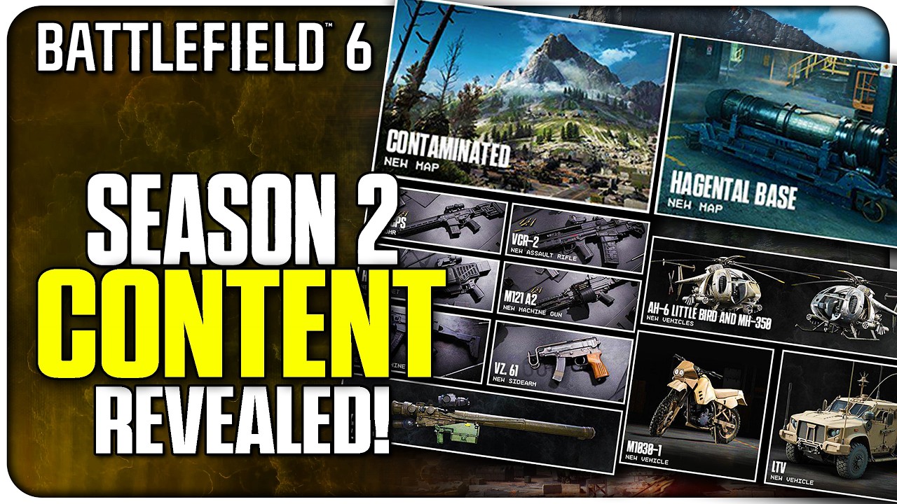 5 New Guns, 2 New Maps, New Gadgets, & More! | (Battlefield 6 Season 2)