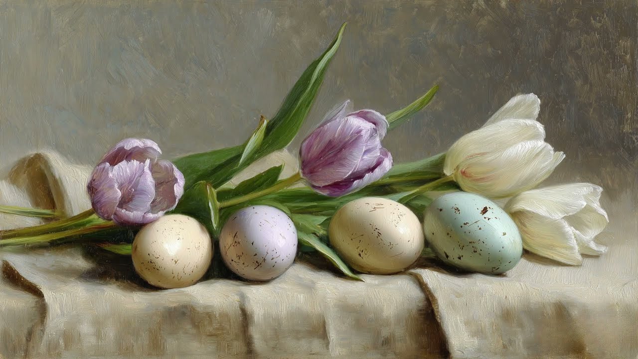 Vintage Spring Floral Paintings 💐🌸 Spring Frame TV Art 4K | Floral Oil Paintings | Flower TV Art