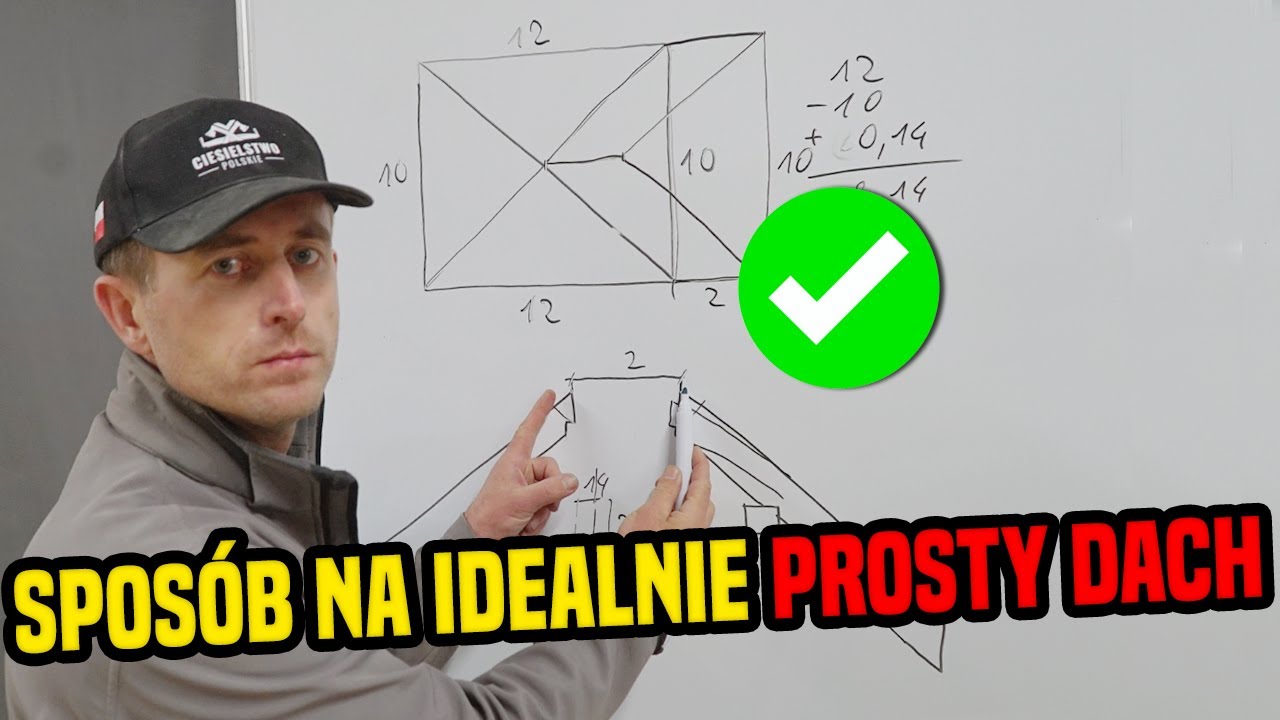 Jak Idealnie Wyprostować Krokwie Narożne? Belka Kalenicowa - Dach Kopertowy