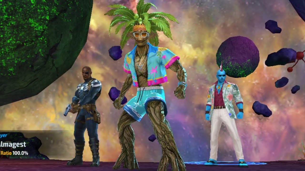 Marvel Future Fight - T3 Groot (Planet X Palm)  - Dormammu GBR Solo - Obelisk