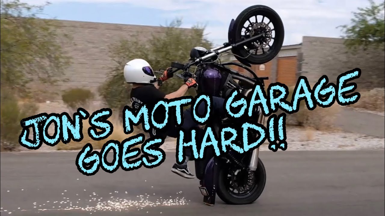 I do a test ride of Jon’s Moto garage Fxdx we’ve dialed in for him.