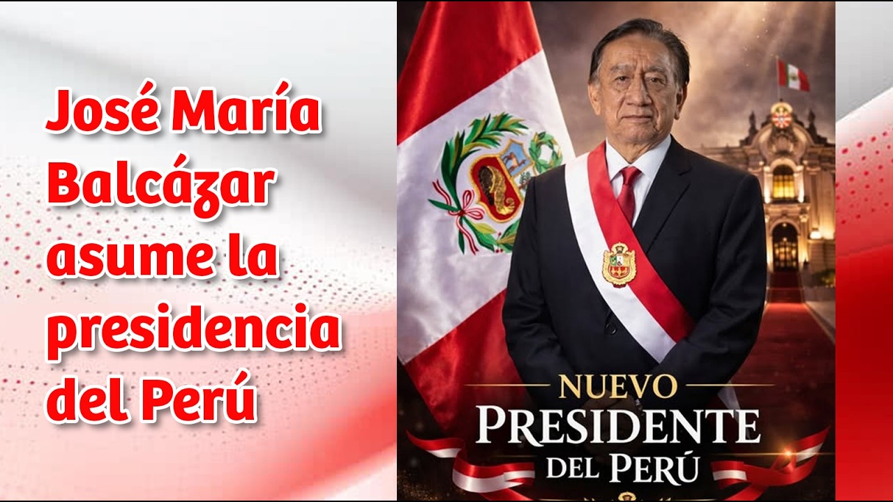 🚨#EnVivo🚨Ceremonia de asunción de mando de José María Balcázar como presidente de la República