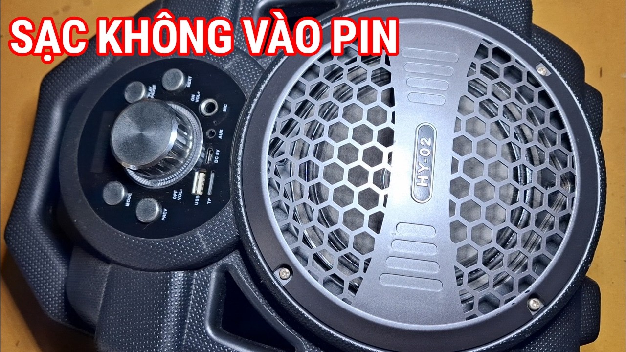 Sửa loa kéo mini HY-02 mở không hát sạc không vào pin
