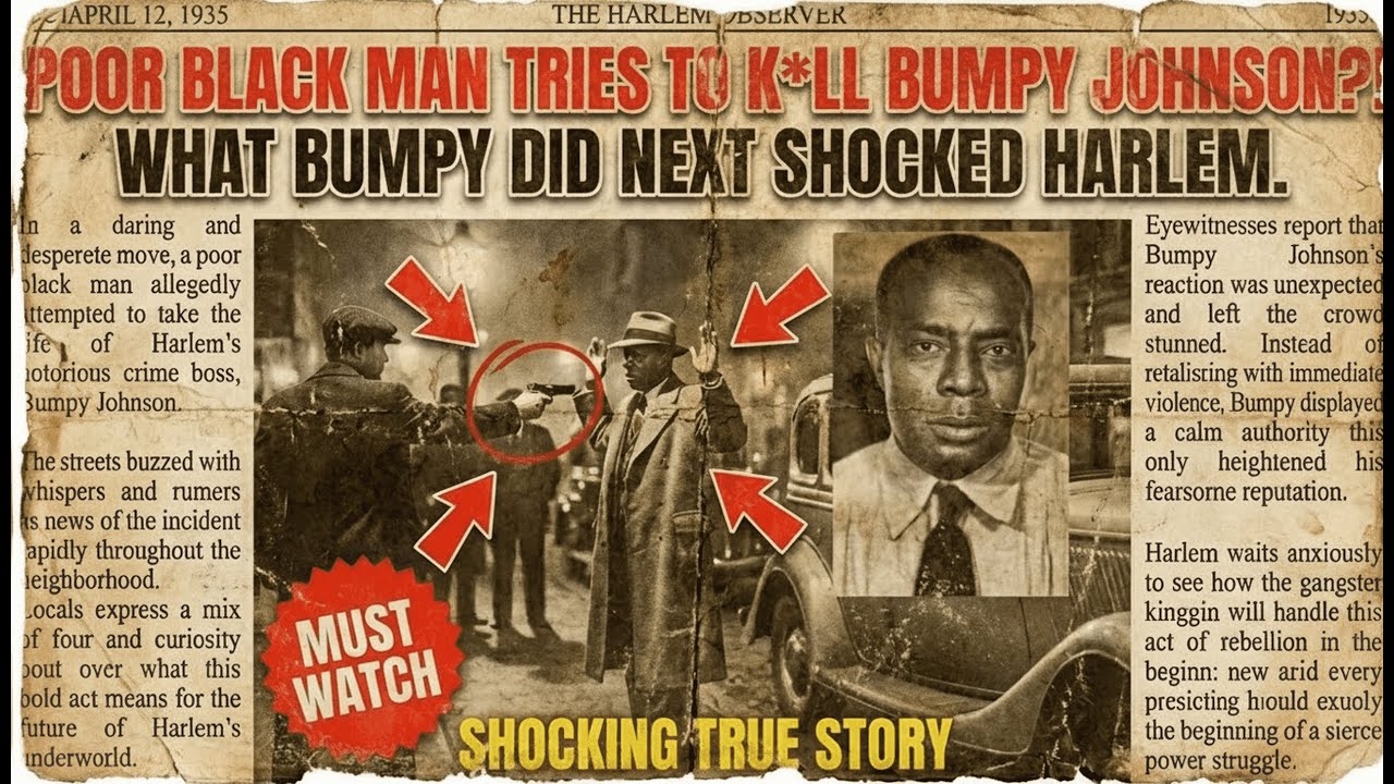 1935 Harlem: A Poor Black Man Aimed a Gun at Bumpy Johnson — What He Did Next Changed Everything