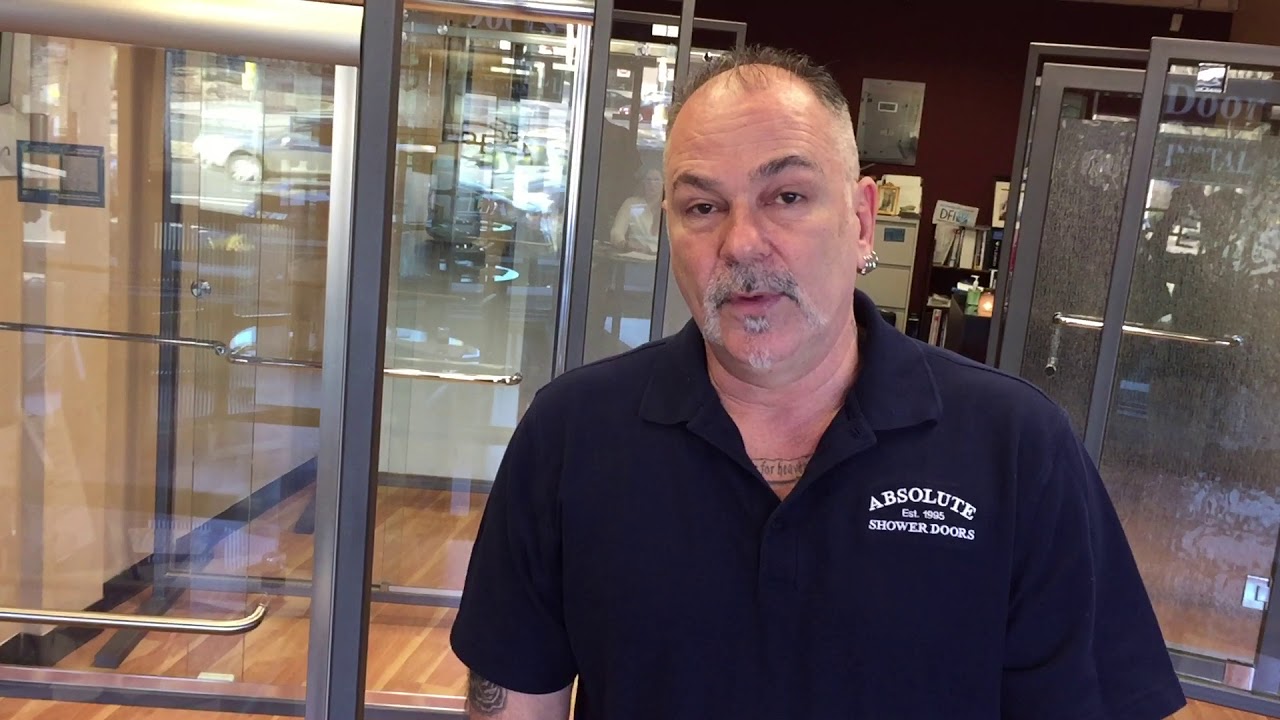 Chris from Absolute Shower Doors talks about DFI protective coating for your shower door glass