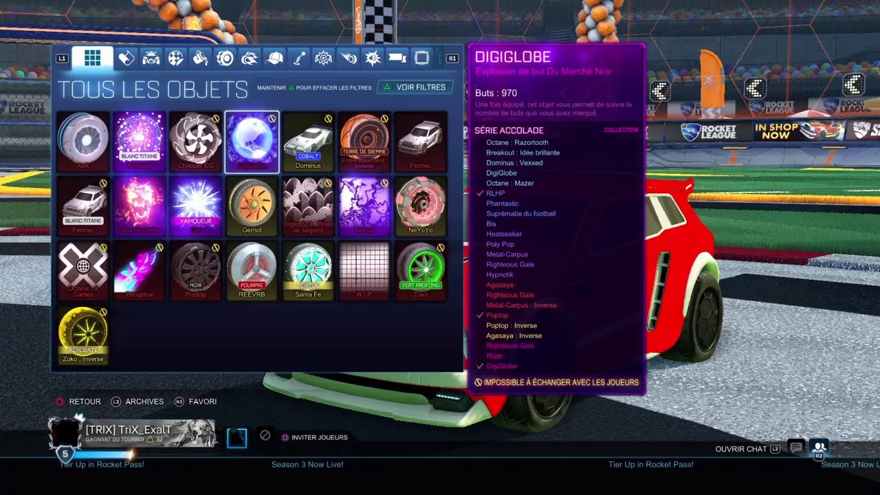 LIVE ROCKETLEAGUE VENEZ VITE FENNEC BLANC TITANE A 800CR FR 